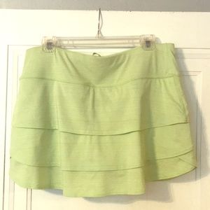 Light green Athleta skort size Large